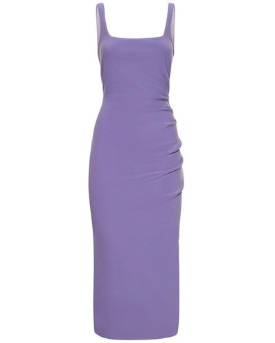 Bec & Bridge Karina Bonded Crepe Midi Dress - Purple