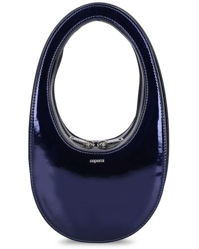 Coperni Mini Swipe Leather Shoulder Bag - Blue