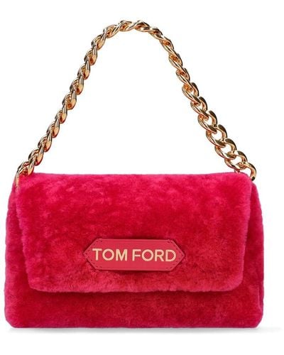 Tom Ford Mini Evening Leather Bag - Red