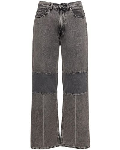 Our Legacy 25.5Cm Extended Third Cut Cotton Jeans - Gray
