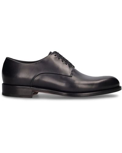 Ferragamo Derbyschuhe Aus Leder "finn" - Braun