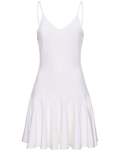 Khaite Alizee Viscose Blend Mini Dress - White