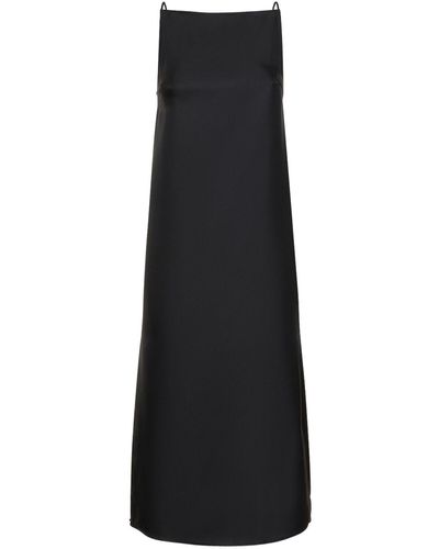 Loulou Studio Sulum Silk Midi Dress - Black