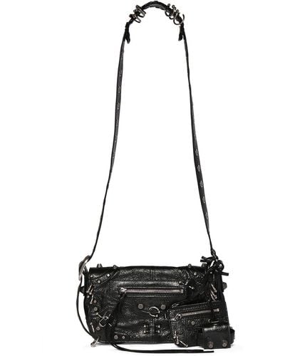 Balenciaga Xs Le Cagole Leather Bag - Black