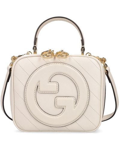 Gucci Blondie Top Handle Bag - White