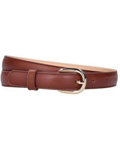 A.P.C. Rosette Leather Belt - Red