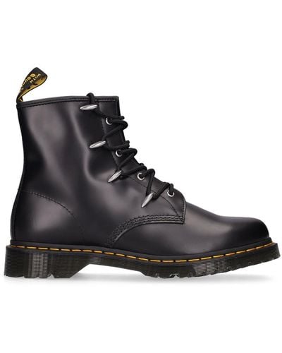 Dr. Martens 1460 Hardware ポリッシュドレザーブーツ - ブラック