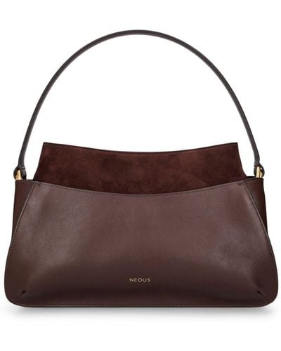 Neous Erid Leather & Suede Shoulder Bag - Brown