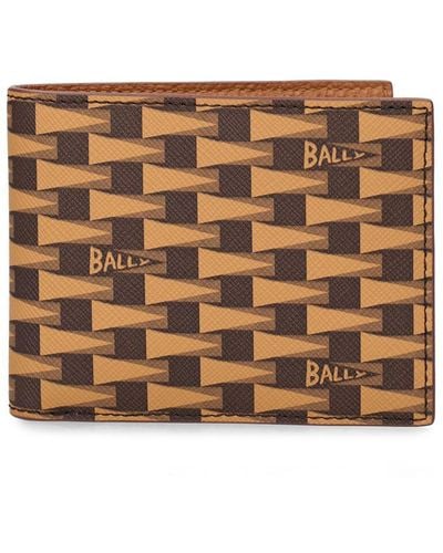 Bally Brieftasche Aus Leder Mit Logodruck - Braun