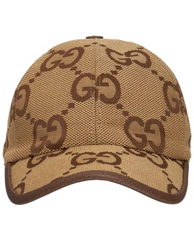 Gucci Casquette En Toile GG Jumbo - Marron