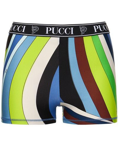 Emilio Pucci Iride Lycra Mini Shorts - White