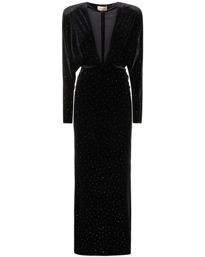 Alexandre Vauthier Crystal-embellished Gown - Black