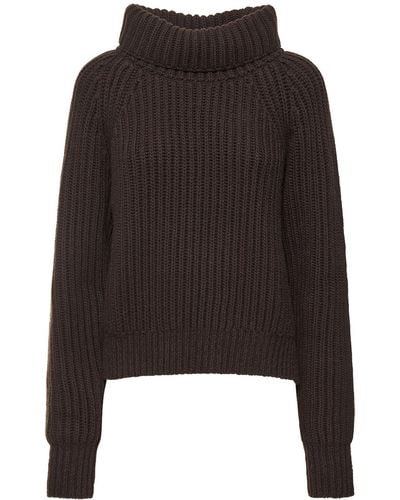 Khaite Lanzino Cashmere Turtleneck Sweater - Black