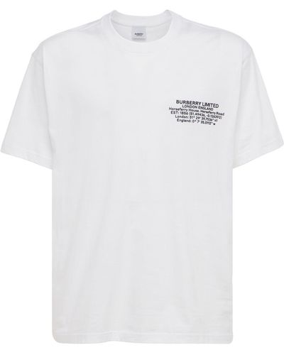 Burberry コットンジャージーtシャツ - ホワイト