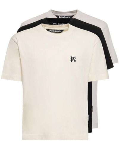 Palm Angels Set de 3 camisetas de algodón - Neutro