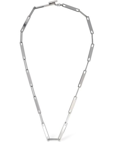 Saint Laurent Brass Chain Necklace - Natural