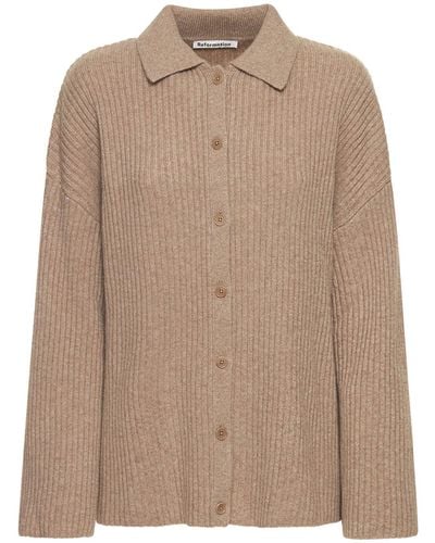 Reformation Cardigan Aus Kaschmir "fantino" - Braun