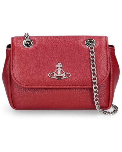 Vivienne Westwood Borsa piccola derby in similpelle - Rosso