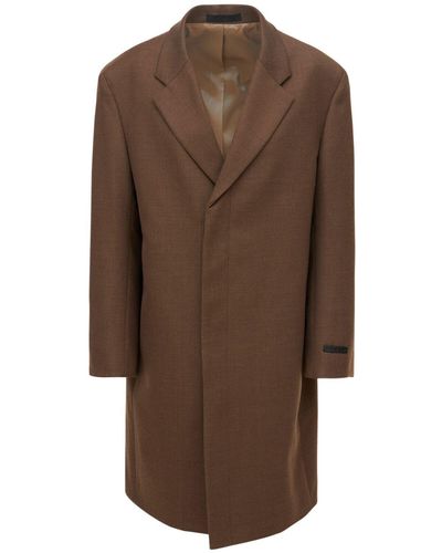 Fear Of God Chesterfield Twill Wool Coat - Brown