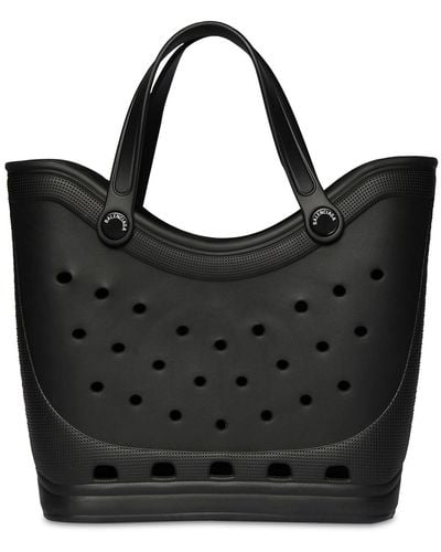 Balenciaga X CrocsTM große Handtasche - Schwarz