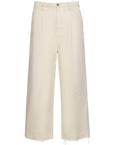 Doublet Pantalon oversize en coton délavé - Blanc