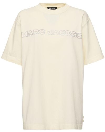 Marc Jacobs Crystal Big T-shirt - Natural