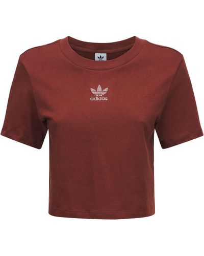 adidas Originals Cropped T-shirt - Red