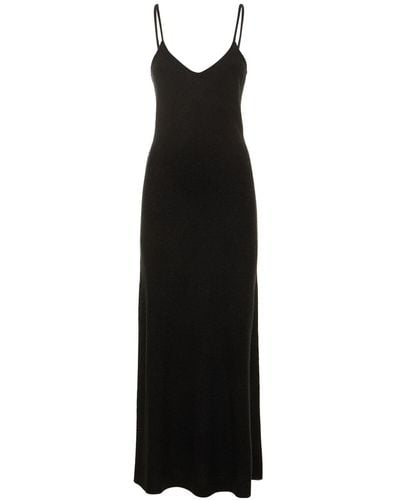 Gabriela Hearst Sinclair Cashmere Bouclé Long Dress - Black