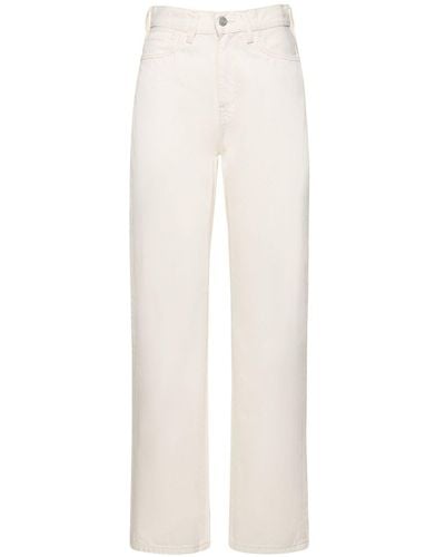 Carhartt Pantalones rectos con cintura alta - Blanco