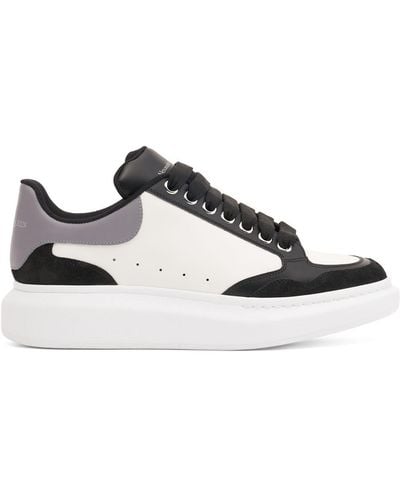 Alexander McQueen Alexander MC Königin Weiß/Schwarz/grau übergroße Turnschuhe - Blanco