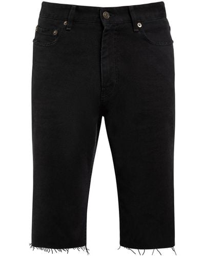 Balenciaga Slim Cotton Shorts - Black