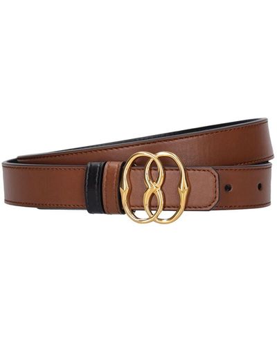 Bally 25mm Reversible Leather Belt - Brown