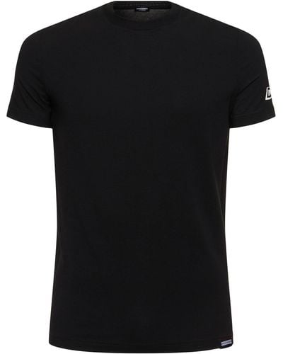 DSquared² T-shirt girocollo d2 - Nero