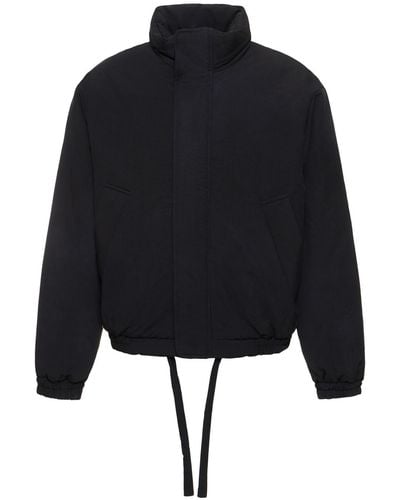 Acne Studios Osam Wave Tie Dyed Nylon Padded Jacket - Black