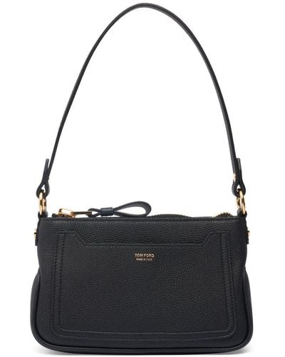 Tom Ford Mini Jennifer グレインレザーバッグ - ブラック