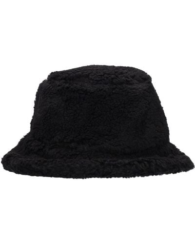 Stand Studio Wera Faux Fur Bucket Hat - Black