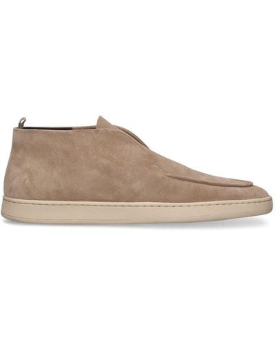 Officine Creative Herbie Suede Leather Loafers - Brown