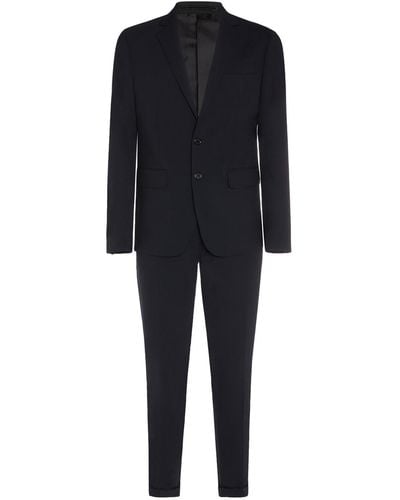 DSquared² Paris Fit Single Breasted Wool Suit - Black