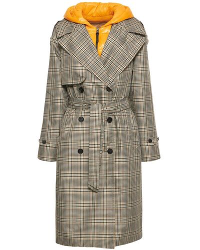 Mackage Maxine Belted Down Trench Coat W/ Hood - Multicolour
