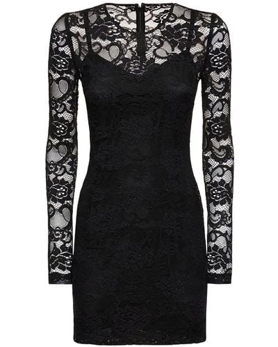 Dolce & Gabbana ストレッチレースドレス - ブラック