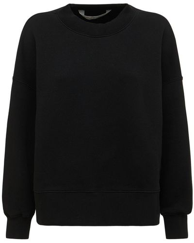 Palm Angels Classic Logo Cotton Jersey Sweatshirt - Black