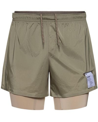 Satisfy Shorts de techsilk 8" - Verde