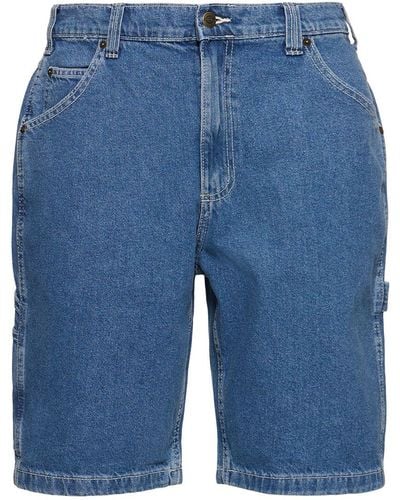 Dickies Garyville Cotton Denim Shorts - Blue