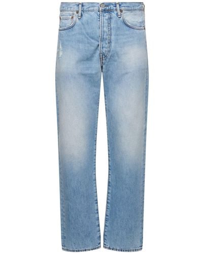 Acne Studios 1996 Regular Cotton Denim Jeans - Blue