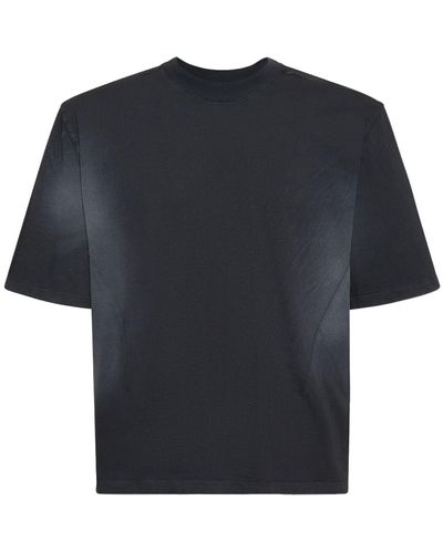 Entire studios T-shirt black washed - Blu