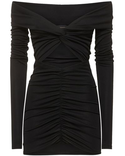 ANDAMANE Kendall Off-the-shoulder Mini Dress - Black