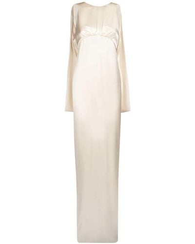 Saint Laurent Silk Dress - White