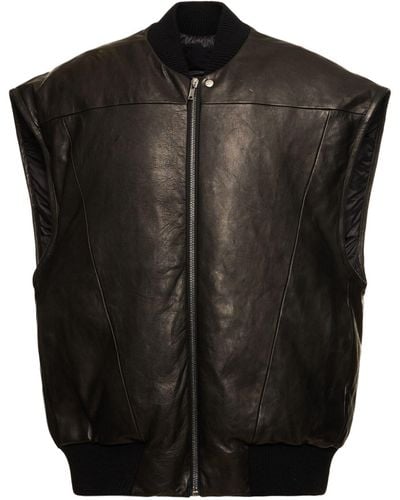 Rick Owens Jumbo Flight Vest Down Jacket - Black