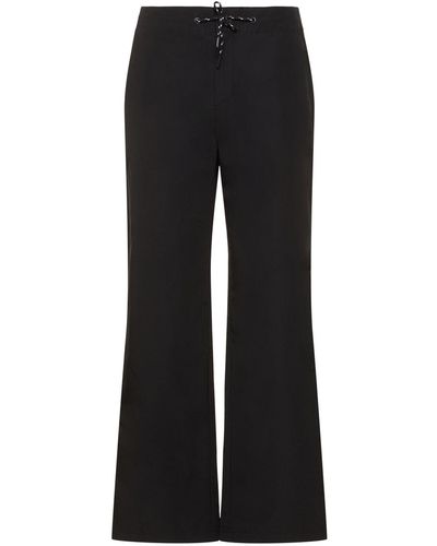The North Face Wide Leg Trousers With Drawstring - Black
