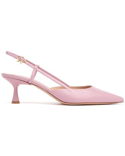 Gianvito Rossi 55mm Hohe Lederpumps "ascent" - Pink